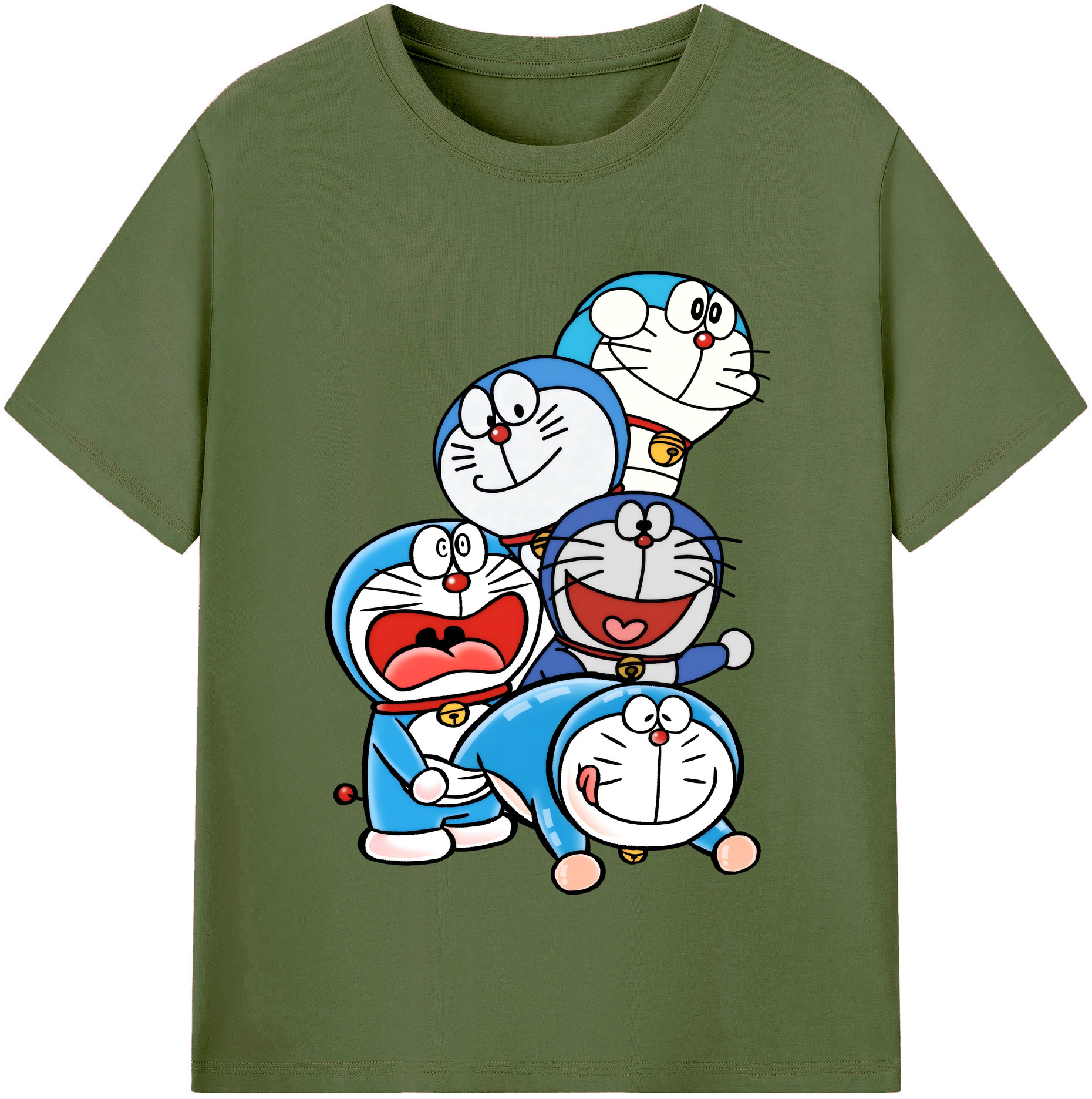 （画像用） ドラえもん Doraemon 綿100％半袖Tシャツ（フロントプリント）
